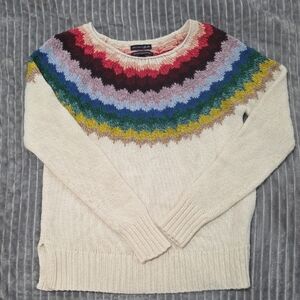 American Eagle Outfitters Multicolor Crew Neck Sweater